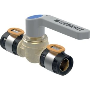 Robinet à boisseau sphérique Geberit FlowFit 619857001 Ø 75 mm, avec levier de commande